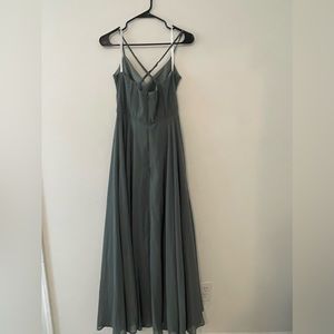 Revelry Bridesmaid Dress, Size 8, Color Eucalyptus
